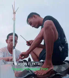 Intalasi Pasang Penangkal Petir Konvensional Banjar