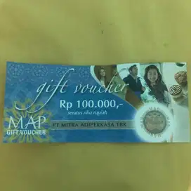 Di Jual Gift Voucher MAP (senilai 300 rb)