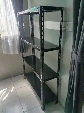 RAK BESI SIKU LUBANG SIAP KIRIM DAN COD