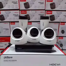 Paket cctv dahua 8 ch 4 camera audio 2mp