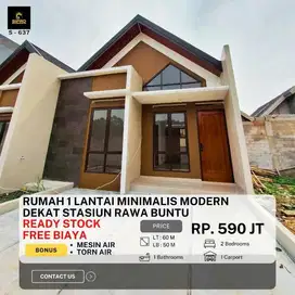 Rumah Cantik Siap Huni Harga Ekonomis Akses Dekat  Stasiun BSD