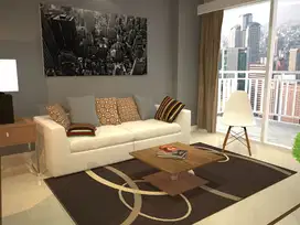 DIJUAL Denpasar Residence Apartment FOR SALE 2+1 Beds 93 Sqm Furnished