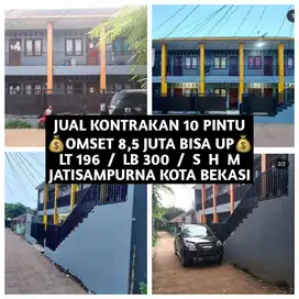 JUAL KONTRAKAN 10 PINTU DI JATISAMPURNA KOTA BEKASI TRANSYOGI CIBUBUR