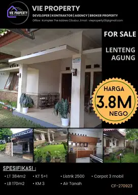 BANTING HARGA  Rumah asri rapi siap huni Lenteng Agung.