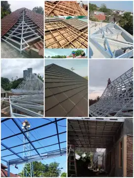 Siap renovasi rumah anda dengan rangka atap baja ringan Dll.
