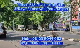 Tanah Murah depan ADA Swalayan Jl Raya Fatmawati Pedurungan Kidul