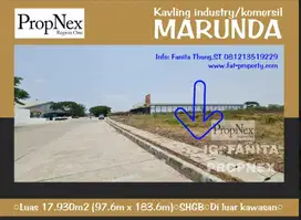 Dijual kavling industry/komersil di Marunda di luar kawasan luas Luas