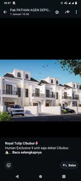 DIJUAL RUMAH MEWAH 1,5 LANTAI DI ROYAL TULIP CIBUBUR
