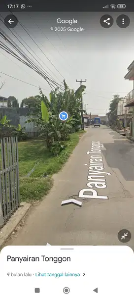 Disewakan tanah luas 1000m muka 30m lokasi parongpong