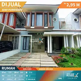 Dijual Rumah Semi Furnish Private Cluster Green Orchid Malang