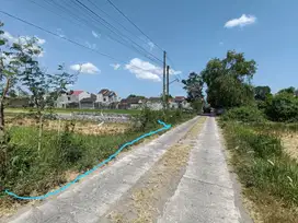 Tanah Jl Godean KM 9 Slemana Jogja Area Perumahan Luas 120 m2 SHM