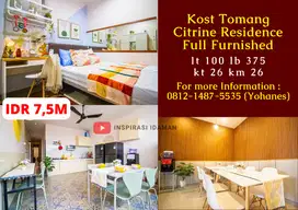 Kost Tomang 26 kamar Full Furnished Lokasi Strategis Jakarta Barat