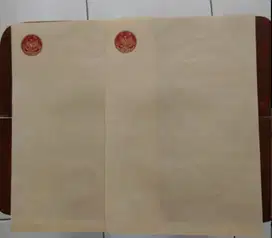 Kertas Segel Lama TH 76 Belum Pernah Dipakai Masih Kosong Dijamin Asli