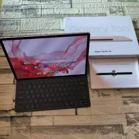 Samsung Tab S8 Plus 5G Sein (8/256) Mulus Fullset + Keyboard Original