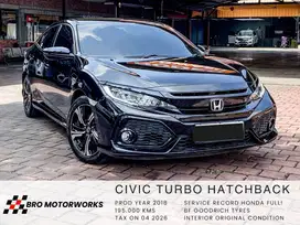 (DP 39jt, SERVICE RECORD) HONDA CIVIC TURBO HATCHBACK 2018, CIVIC 2019