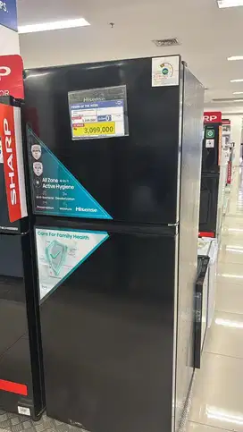 Kulkas hisense 320L black