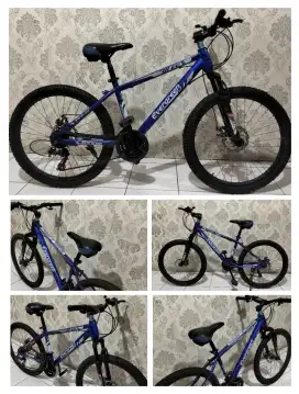 Sepeda gunung 6 speed ukuran 24 untuk umur 5 sampai 15 tahun