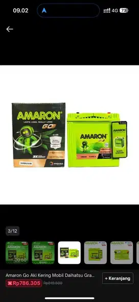 Aki Mobil Amaron NS40Z 35Ah