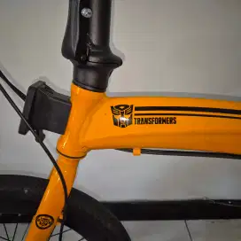DIJUAL SEPEDA LIPAT 20 NORIS 2.0 TRANSFORMER WARNA ORANGE