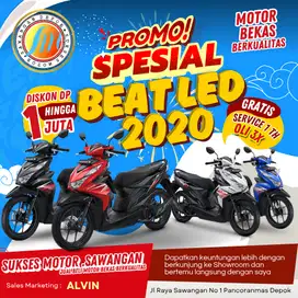 TERMURAH PROMO HONDA BEAT NEW CBS LED TAHUN 2020 CASH KREDIT BERGARANS