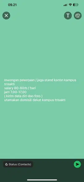 dicari karyawan/karyawati