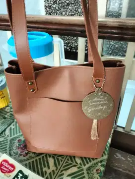 Tas coklat bagus baru murah