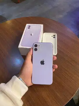 Jual cepat iPhone 11 64gb  purple ex inter orian fullset
