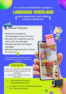 Loker sales Take order cocona BIG