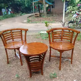 Kursi teras cantik jati ready stok