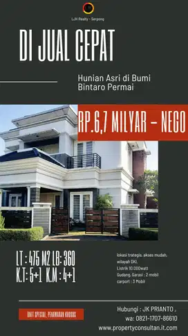 Bergaya dan Elegan di  Bumi Bintaro Permai