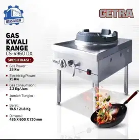 Kompor Gas kwali range Getra Cs 4960dx