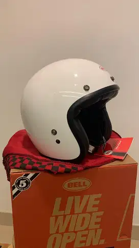 Helm Bell Custom 500 Gloss White