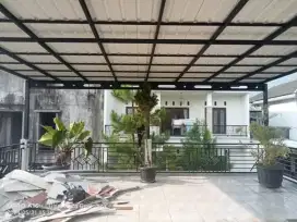 KANOPI baja ringan terpasang rapi murah