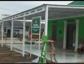 Kanopi berkualitas bagus murah baja ringan terpasang