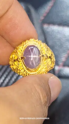 Natural purple sapphire srilanka / mirah kecubung ceylon