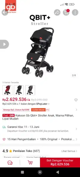 Stroller GB qbit plus
