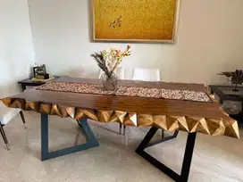 JUAL CEPAT| LUXURY SOLID SUAR SINGLE WOOD TABLE
