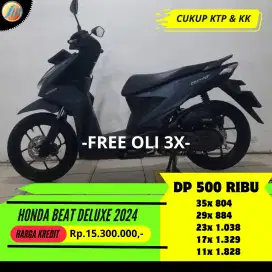 HONDA BEAT DELUXE 2024 KREDIT DP CUMA 500RIBU ANGSURAN SANGAT RINGAN