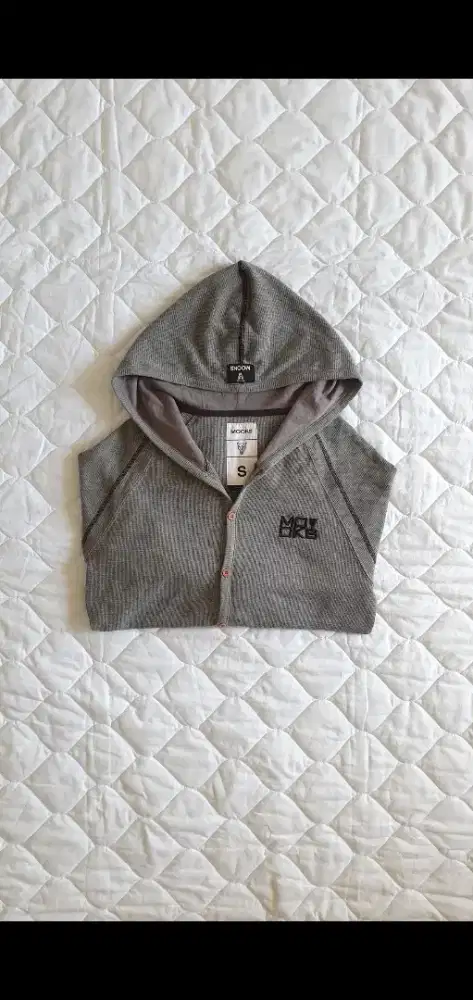 Mooks gray cardigan original baju rip curl billabong jaket uniqlo hm