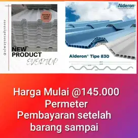 Atap upvc double layer