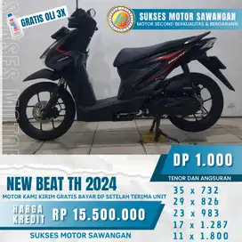DI JUAL HONDA NEW BEAT TH 2024 , CASH ATAU KREDIT