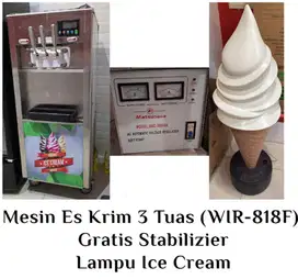 Mesin Es Krim WIR-818F + Stabilizer & Lampu Es Krim