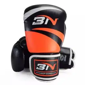 Sarung Tinju BN Classic black orange Original/ Boxing Gloves MMA