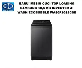 TOP LOADING SAMSUNG 10KG INVERTER AI WASH ECOBUBBLE WA80F10S2CSE