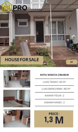 Dijual Rumah Kota wisata Siap Huni Masih Nego !!