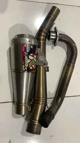 DI JUAL KENALPOT KAWAHARA BUAT MX KING