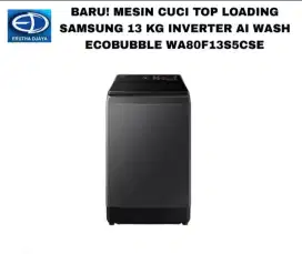 TOP LOADING SAMSUNG 13 KG INVERTER AI WASH ECOBUBBLE WA80F13S5CSE