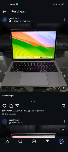 MacBook pro 2018 Retina Display 13 inch Intel Core i5 RAM 8/256GB