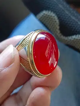 Cincin batu red baron giwang