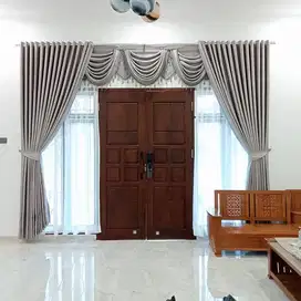 Pesan Gorden Blackout Pasang Sekat Klinik Hordeng Pintu Gordyn Vitrase
